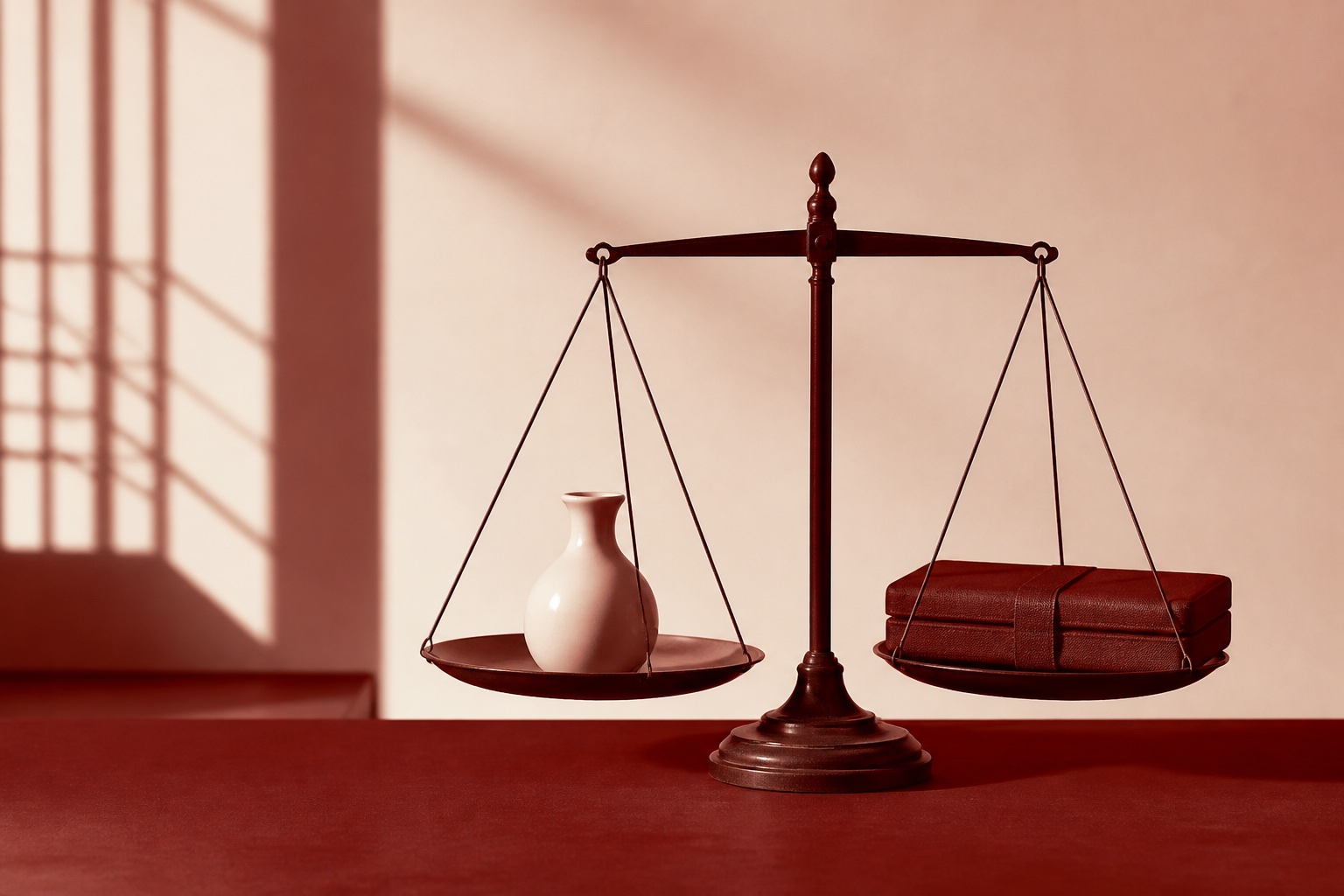 Balance éditoriale entre un vase et un étui d’acupuncture